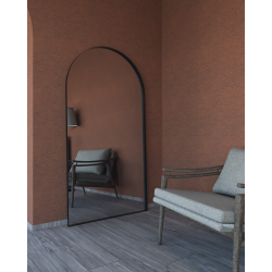 Καθρέπτης Ολόσωμος Μεταλλικός Iron Floor Arch "Αψίδα" 100X190 εκ. Black Matt (Μαύρος Ματ)